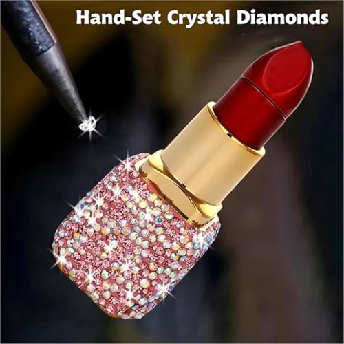 Encendedor portátil metálico recargable con diseño de lápiz labial miniatura 4