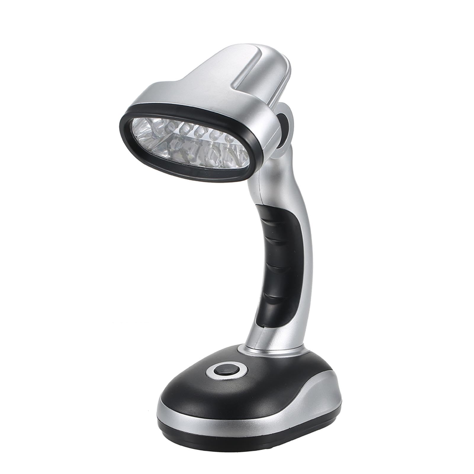 Lámpara de Mesa de 12 LED | Luz de Escritorio Portátil con Ángulo de Iluminación Ajustable para Estudiar o Trabajar | Funciona con 3 Pilas AA | Lámpara Ideal para Escritorio