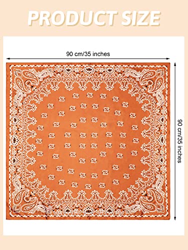 Janmercy 16 Pcs 35" Satin Head Scarf Hair Scarf Silk Like Bandana Large Square Satin Headwear Silk Headscarf Neck Hair Wrap for Women Girls, 16 Styles2