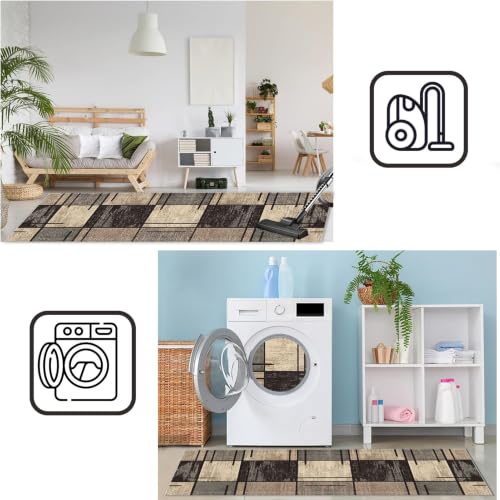 Tapis entrée intérieur long lavable pour éliminer les traces de pas et l'humidité