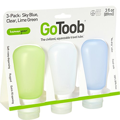 Humangear GoToob, 3-Pack, Large (3oz)