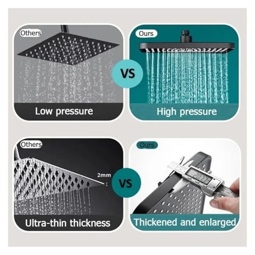 Pommeau de douche effet pluie 30,5 cm pour une thalasso à la maison - 4