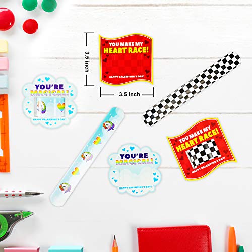 Joyin 28 Packs Valentine's Day Slap Bracelet Set With Valentine Gift Cards For Classroom Exchange Prizes, Valentine Party Favors, Valentine’s Greeting Cards #TOP5