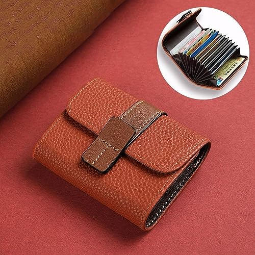 Women Men Multiple Card Slots Card Holder Coin Purse Wallet Bag Organizer Leather Business Card Case
