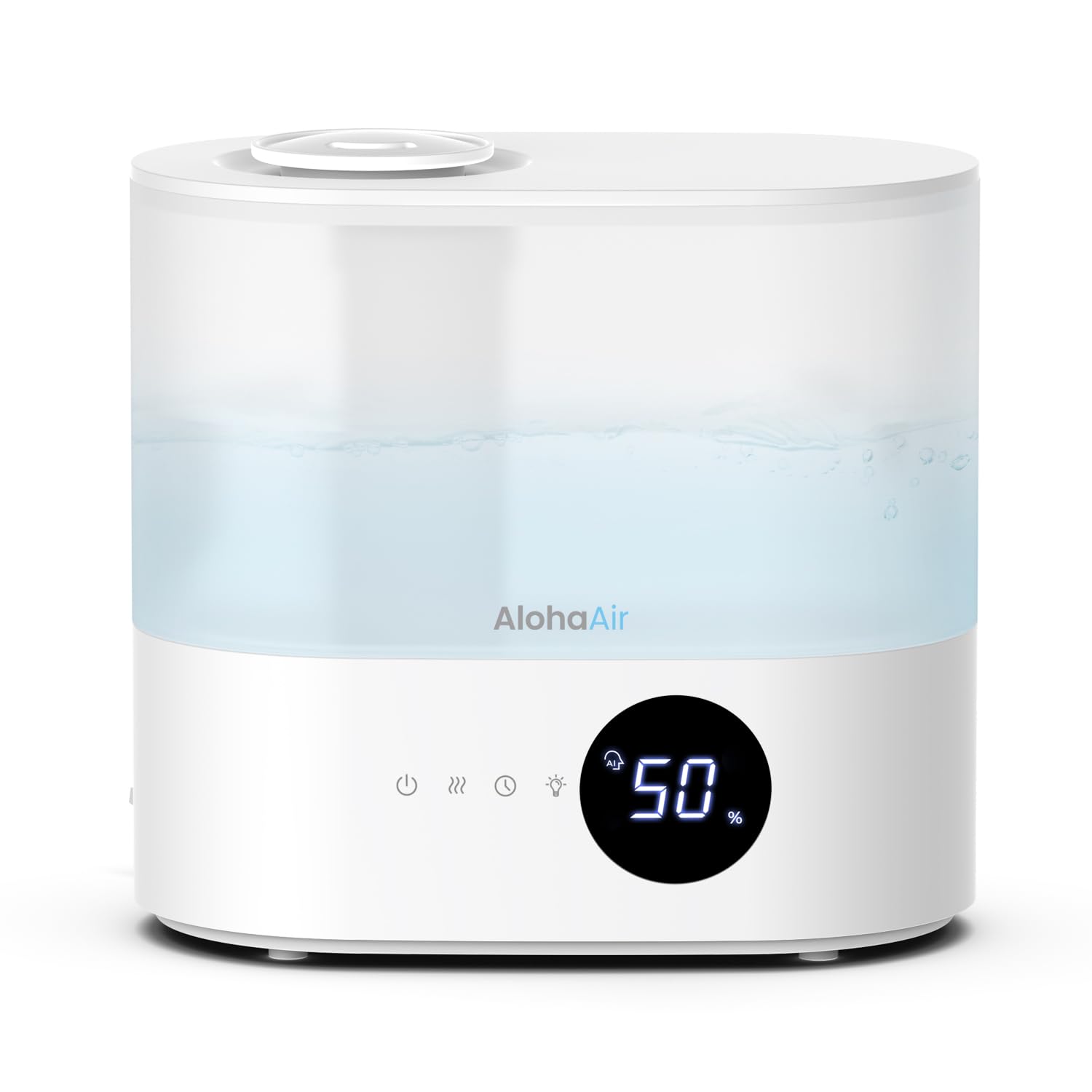 AlohaAir Smart Humidifiers for Bedroom, 4.0L Top Fill Cool Mist Humidifiers for Home,Auto Humidify for Baby and Plants, Essential Oil Diffuser with Timer, Cycling 7 Color Lights, Auto Shut-Off (B0D3J9MMXP) Amazon Price History, Amazon Price Tracker