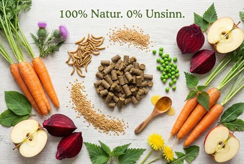 Naturpfötchen Umweltbewusst & Vital 5kg Insektenprotein Hypoallergenes Hundefutter Kaltgepresst & Getreidefre Markus Mühle Nachhaltiges Trockenfutter für Sensible Hunde Aller Rassen Natürlich(1x5kg)