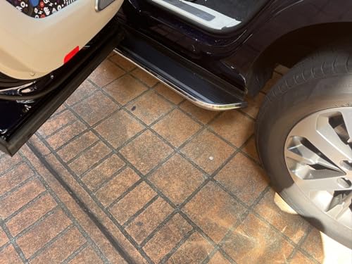 2 Piezas Estribos Laterales para SsangYong Rexton 2017-2024 Negro miniatura 6