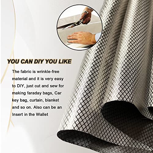 Vejesime Farday Fabric Farday Cage Military Grade Conductive Material For Fabric Protection Em From Cellular Signal thumb #5