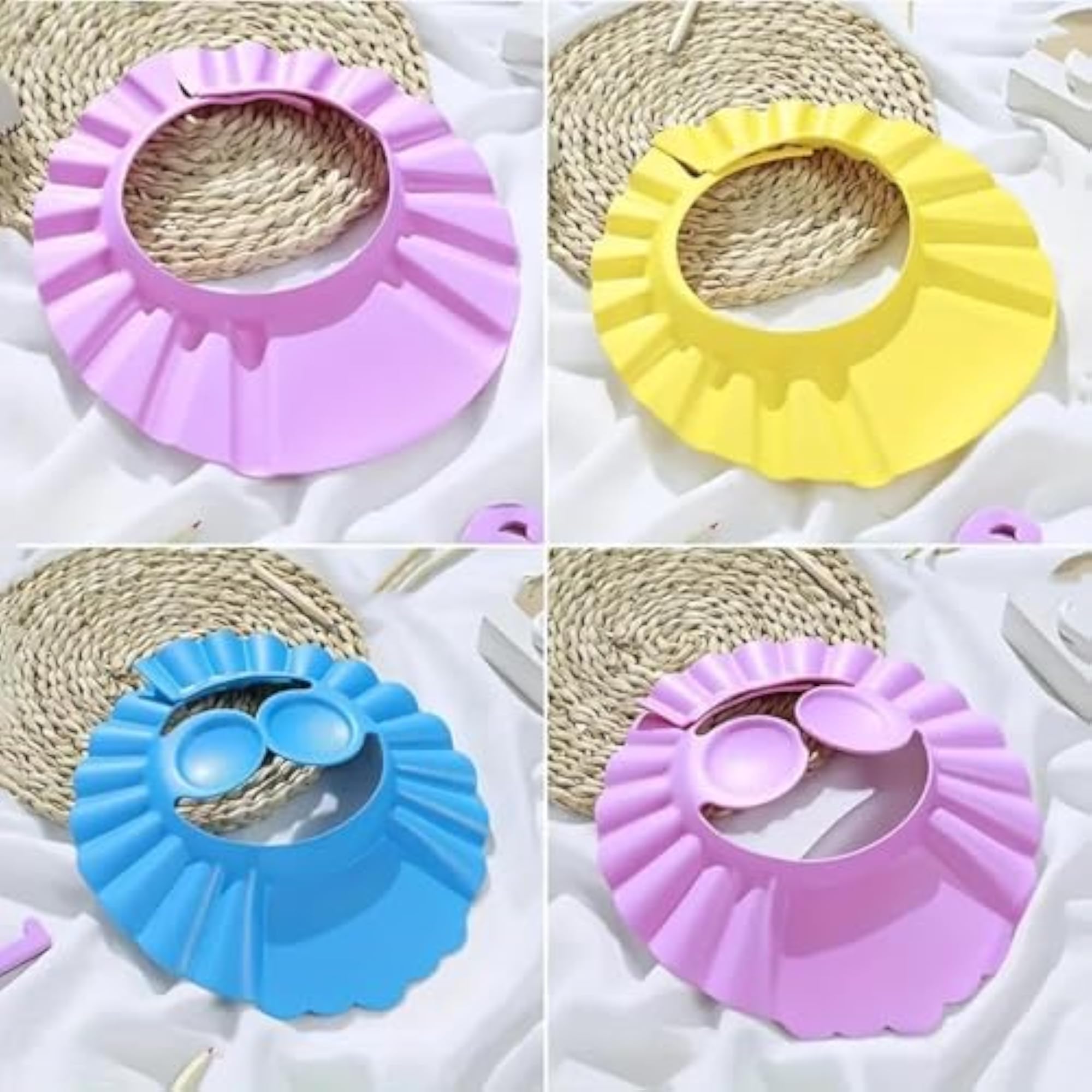 Toddler Bath Cap for Eye and Ear Protection