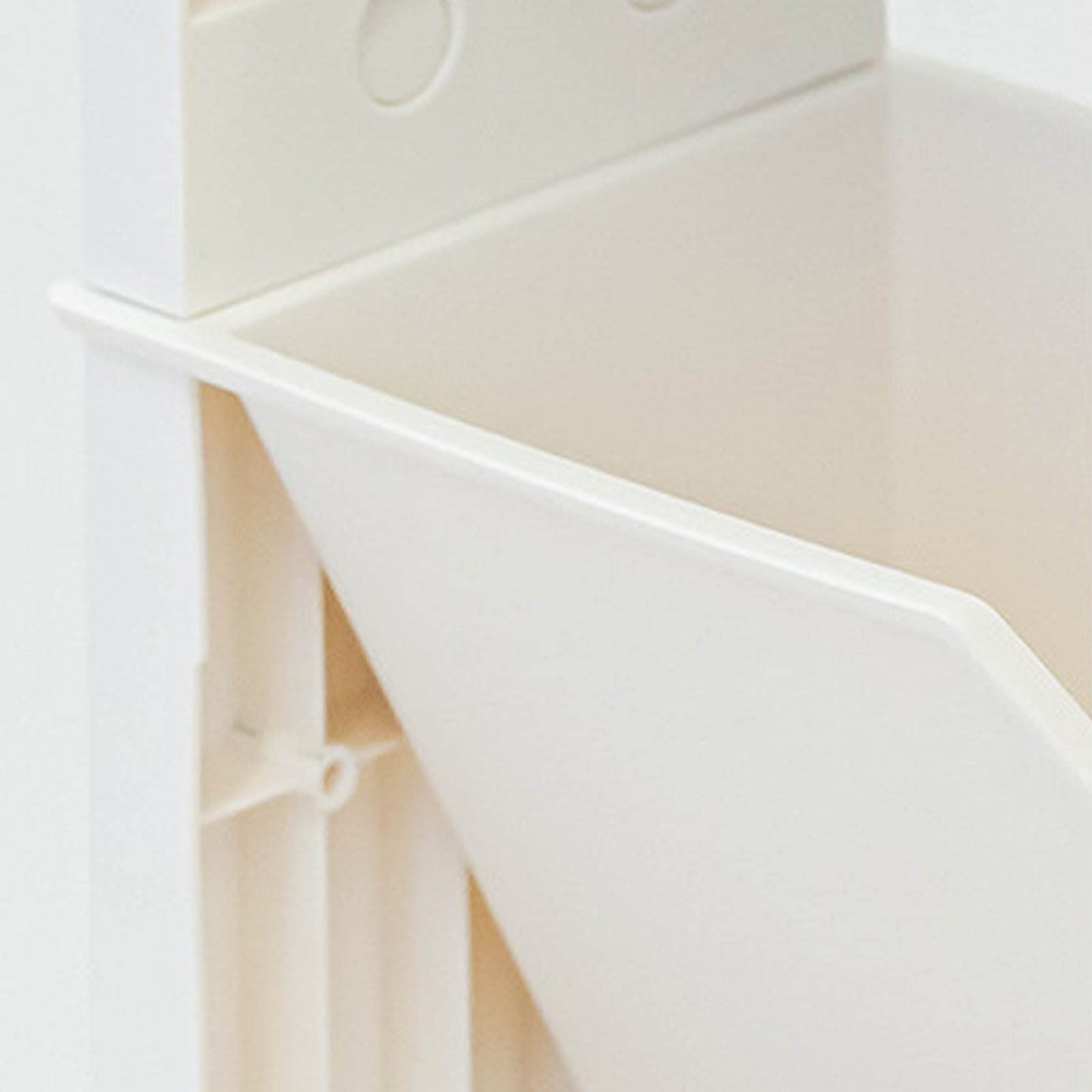 DADEA Carrito de Libros Móvil de 4 Niveles, Estante de Almacenamiento de Libros con Ruedas, Carrito Organizador de Carpetas de Archivos Móvil con Ruedas, Estantería Móvil Portátil Ideal(Beige)
