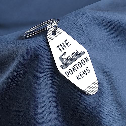CENWA Pontoon Gift Pontoon Captain Gift Pontoon Owner Gift Boating Jewelry The Pontoon Keys Hotel Keychain4