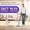Nettoyeur vapeur et balai vapeur avec PowerPad, 29 accessoires, nettoyage écologique sans produits chimiques, pour tous les sols, tapis, fenêtres, salles de bains et cuisines