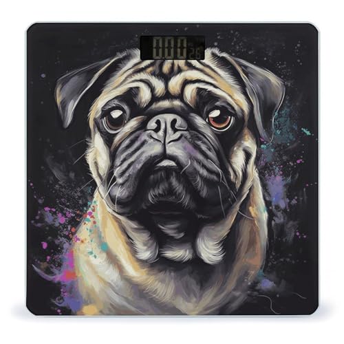 Báscula digital de baño precisa con pantalla grande miniatura 1