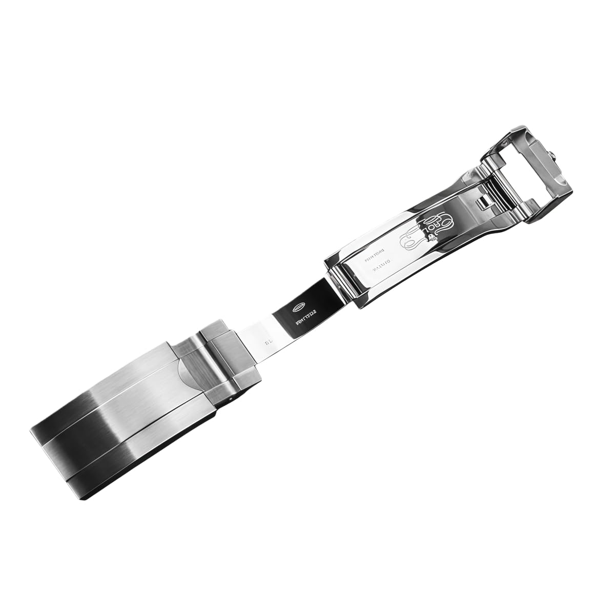 Cinturino Orologio Acciaio Inossidabile Bracciale Metallo Ricambio Oyster Maglie 20mm Chiusura Scorrevole per Rolex Submariner