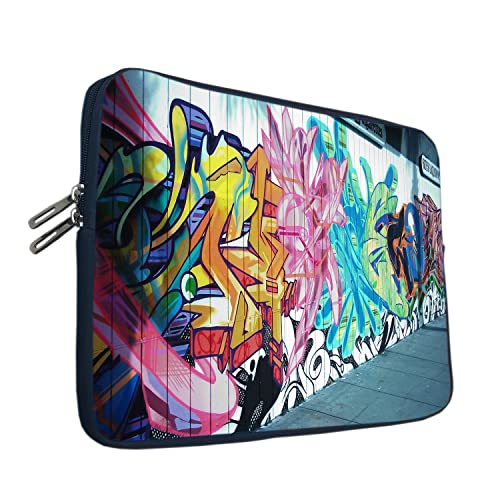 Image of TheSkinMantra Chain Laptop Sleeve Bag Compatible with Laptop /Macbooks /Chrombook /Notebook /Zbook (13.3 Inch (Chain), Street Painting)