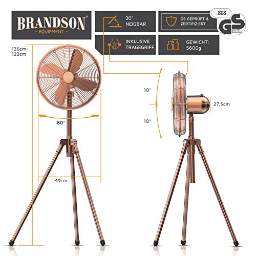 Standventilator Brandson mit Dreibeinstativ für effektive Kühlung