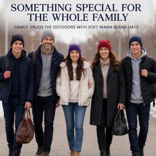 Image of Yacht & Smith Winter Beanies & Gloves For Men & Women, Warm Thermal Cold Resistant Bulk Packs