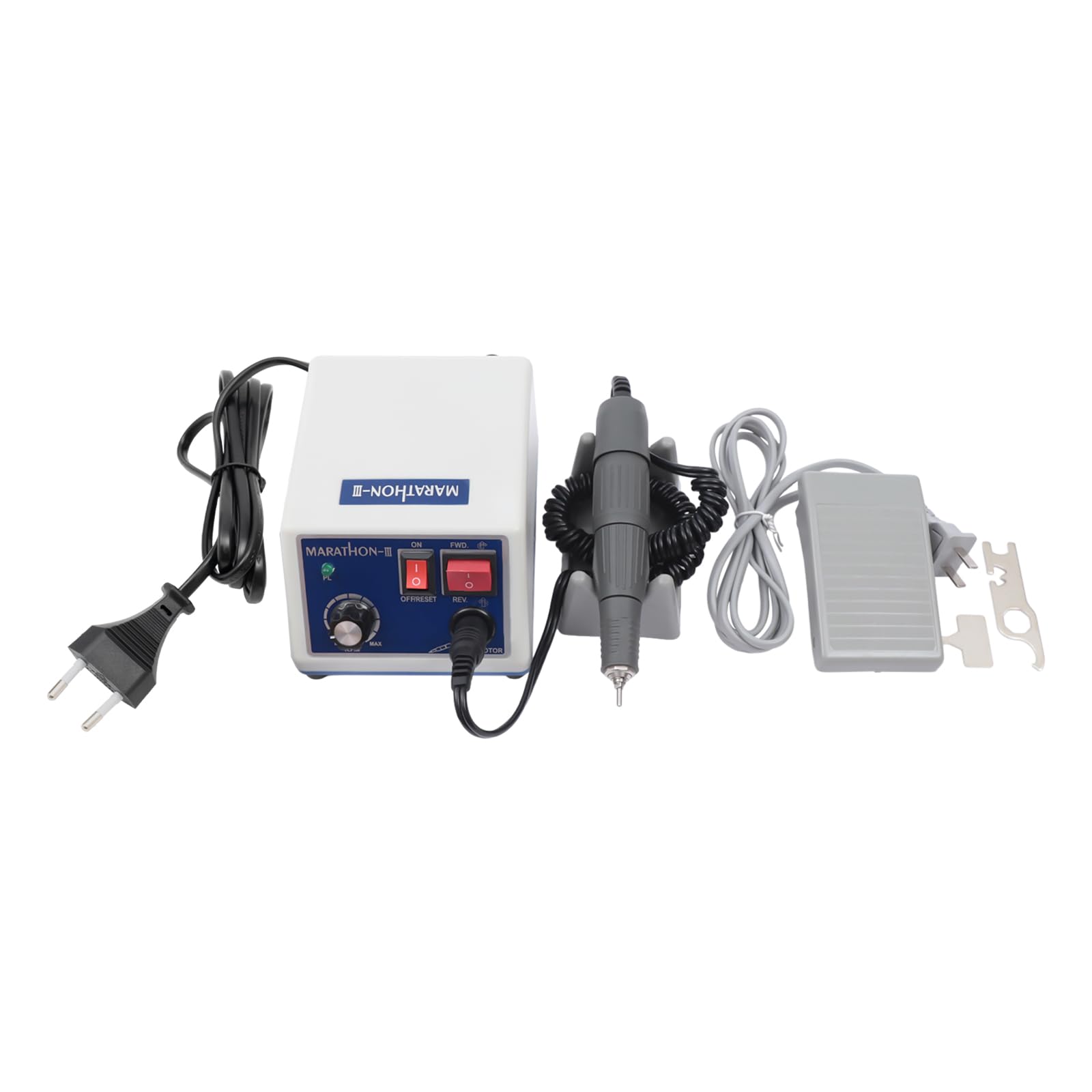 Micromotore da laboratorio, 0-35,000 rpm, motore elettrico da 2,35 mm, portabilità 65 W, lucidatrice per, gioiellieri, artigiani, attrezzature da laboratorio