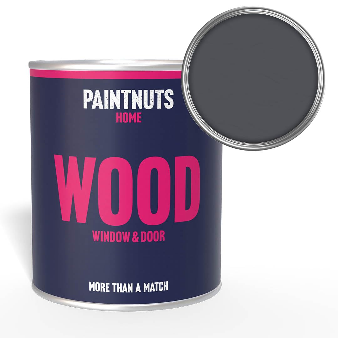Paintnuts Wood Window & Door Paint - RAL-7015 - SLATE GREY Matt 500ml Tin