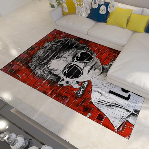 Carpette chambre garçons 140x200 lavable avec support antidérapant - 3