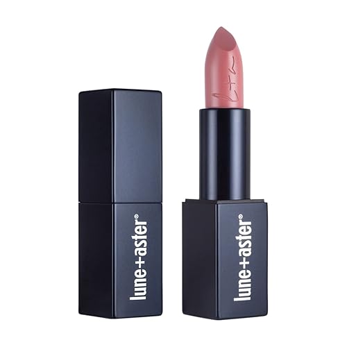 Lune+Aster PowerLips Lipstick - Empowered - Formulado con aceite de jojoba nutritivo, vitamina E y aceite de semilla de girasol, la textura cremosa