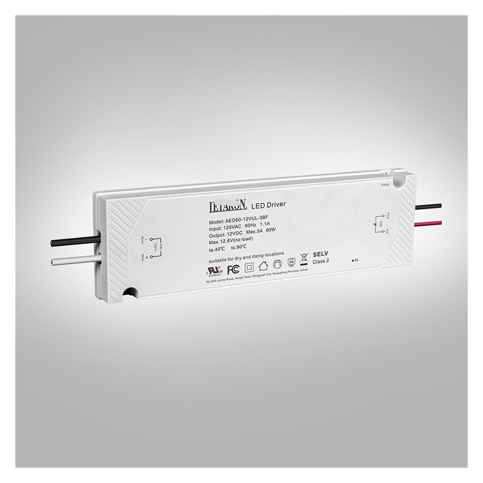 Alimentation miroir de salle de bain 24V 150W AED150-24VUL-3BF ultra-mince - 5