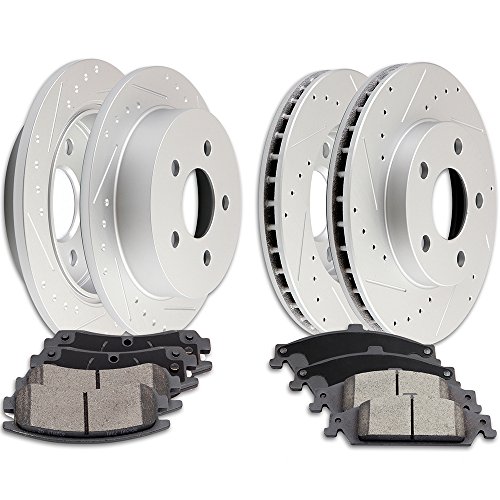 Image of SCITOO Brake Kits Front Rear Brake Rotors Brake Pad:55039;D698;55040;D727 | Fit For Oldsmobile For Alero 1999-2004,For Pontiac For Grand Am 1999-2005