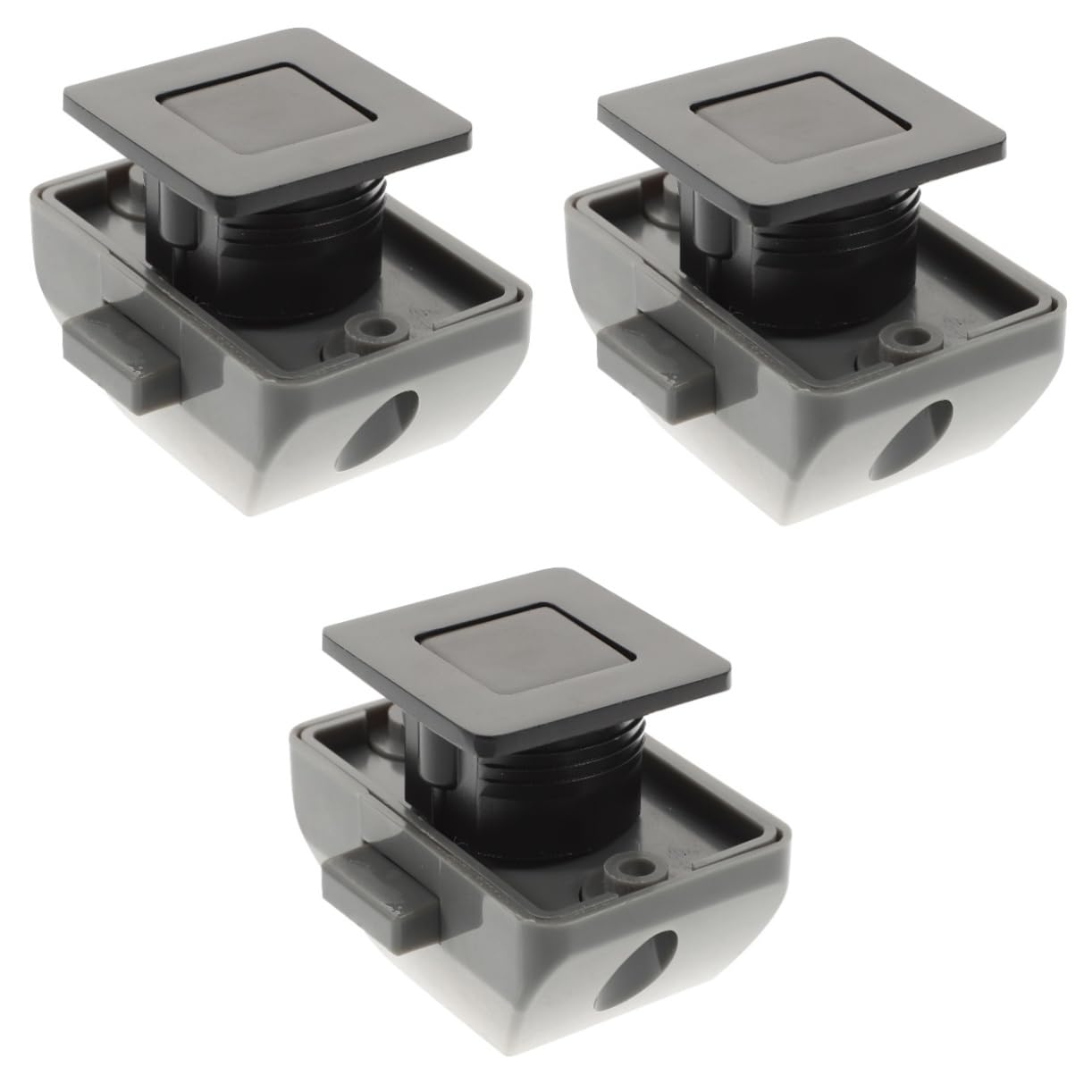 WOONEKY 3 Serrature Per Armadietti Senza Chiave Con Pulsante Design Minimalista