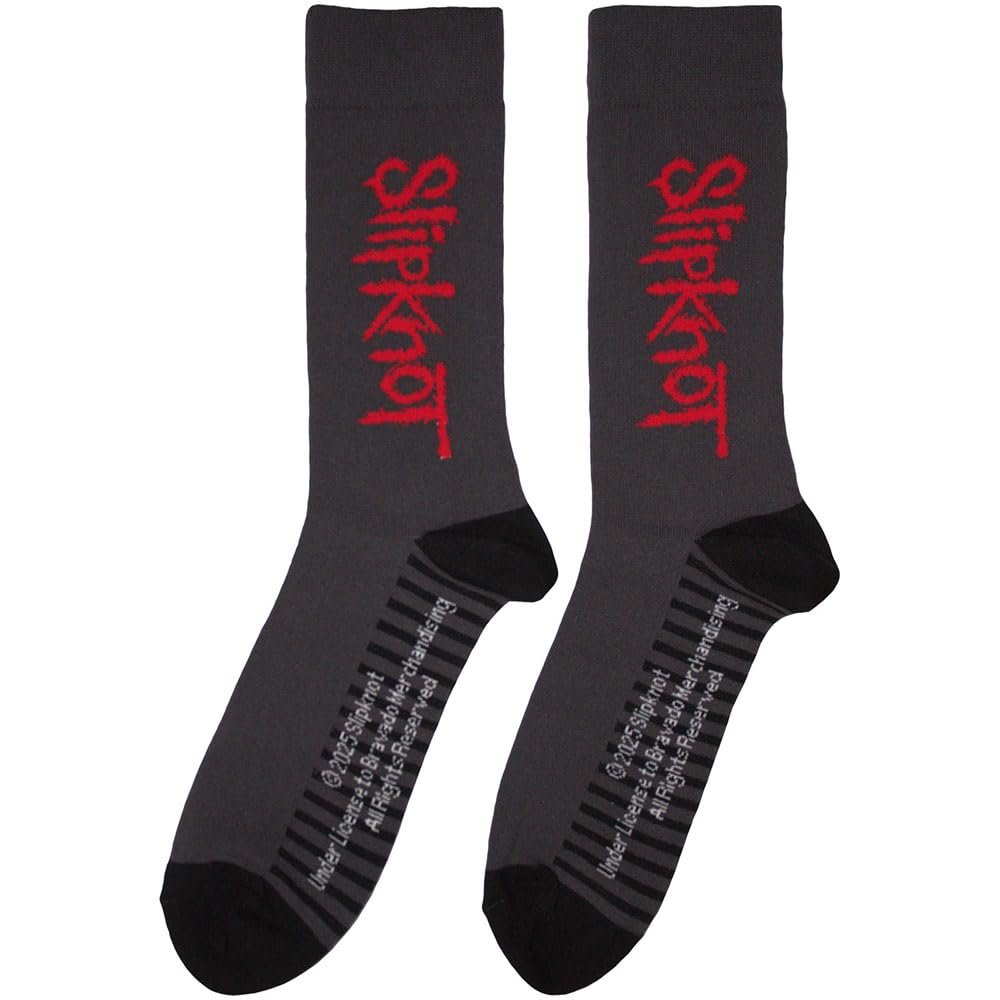 Rock Off officially licensed products Slipknot Band Logo Vertical Ankle Socks One Size
