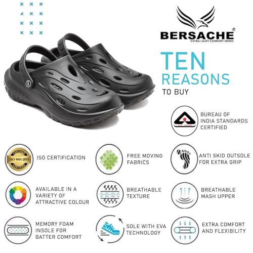 Image of BERSACHE Extra Soft Classic Casual with Back Strap Regular wear with Ultra Soft & Flexibility Technology Slipper for Men's & Boy's