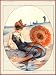1920's La Vie Parisienne Mermaid - La Ruse Dune Sirene French Nouveau from a Magazine France Travel Advertisement Picture Collectible Wall Decor Art Poster Print. Poster measures 10 x 13.5 inches.