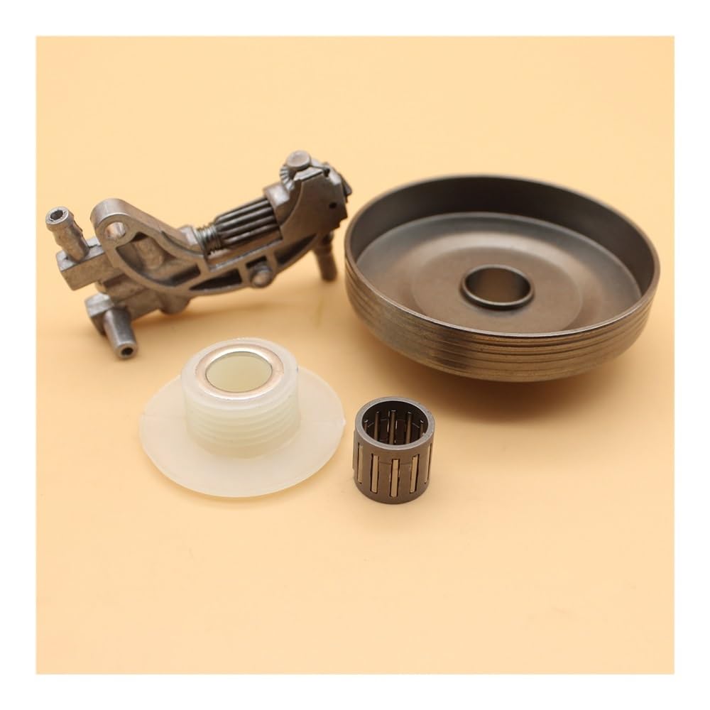 Kit de Engranaje helicoidal con piñón Tambor Embrague for motosierras Chinas 4500, 5200 y 5800 (45 CC, 52 58 CC). Paso 0,325" 7 Dientes