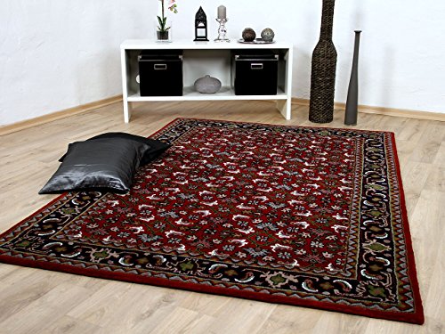 Natur Orientteppich Royal Rot Blau Herati in 8 Größen