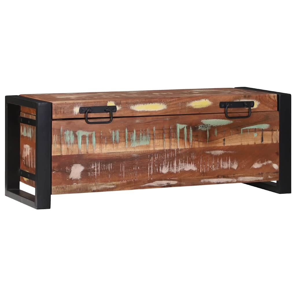 Generico Bauli Portaoggetti 80 x 30 x 30 cm Legno massello di Recupero,Armadietti e portaoggetti,Bauli e cassapanche-4015974