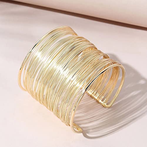 Silver Mesh Cuff Bracelet Plated Party Statement Size
