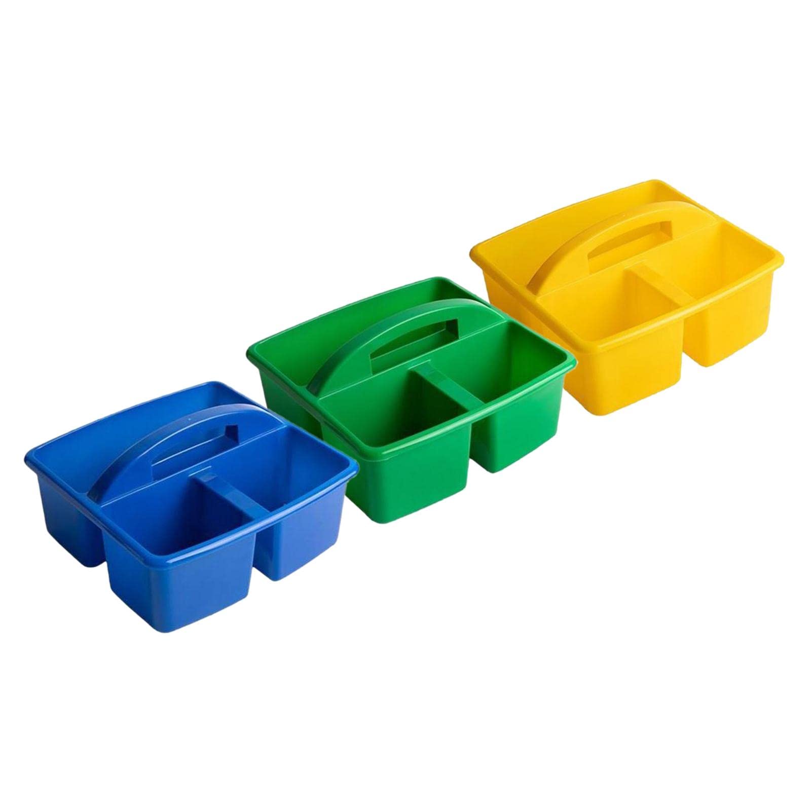 BNF® 3Pieces Desktop Compartment Caddy Holder Stackable Case Yellow Blue Green|Home & Garden |Household Supplies & Cleaning|Home Organization|Storage Boxes 3