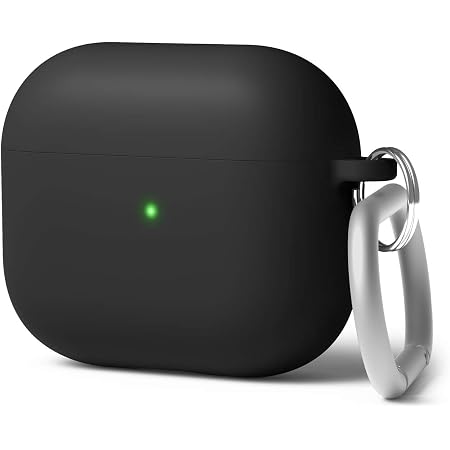 elago Liquid Hybrid Case Compatible with AirPods 3rd Generation Case -  Compatible with AirPods 3 Case Cover, Triple Layer Protection, Keychain  Included, Wireless Charging, Shock Resistant (Black) : Electronics