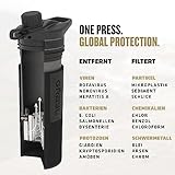 GRAYL GeoPress 710 ml Outdoor Water Filter Drinking Water I Eliminates 99.99% of All Bacteria and Viruses I Perfect for Camping, Survival and Travel (Covert Black) - Image 6