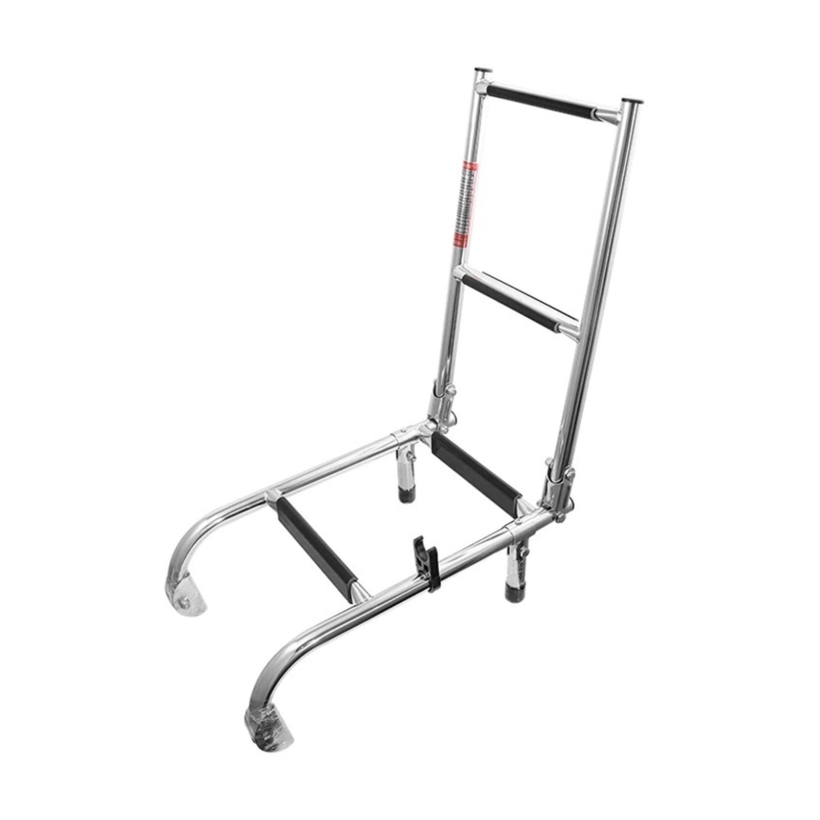 Scaletta For Barca Pieghevole In Acciaio Inox Sicura E Antiscivolo | Scaletta Marina Portatile Con Montaggio A Poppa, Pontone A 4 Gradini, 2+2 Gradini