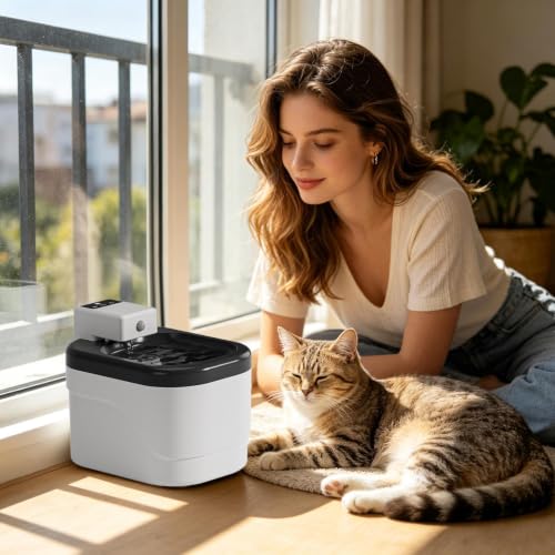 Dispensador de agua automático para mascotas con batería recargable de larga duración 3