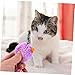 HAPINARY 5pcs Plush Cat Mice Toys Interactive Mouse Shaped Playthings with Bell for Kittens Soft and Stimulating Cat Toy for Indoor Play Keeps Active and Engaged