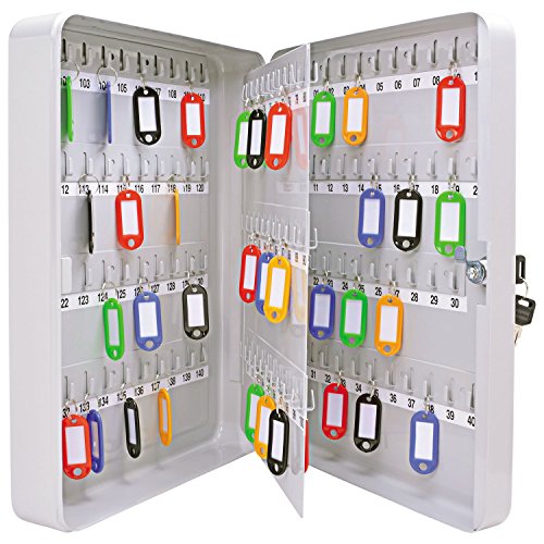 Sterling Locks – KC140 Bloqueo Armario de Llaves con 140 Ganchos, Color Gris