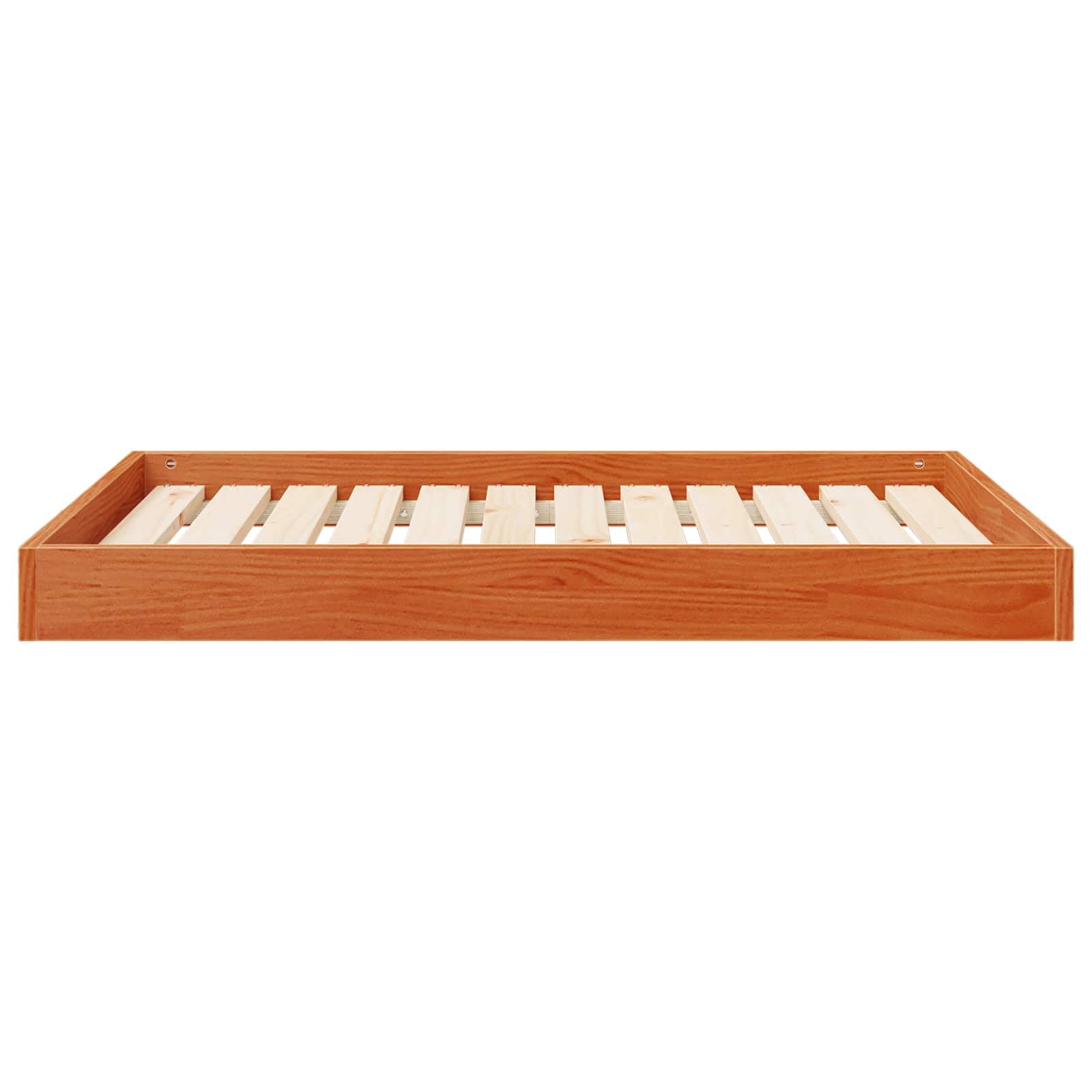 Hundebett Massivholz Kiefer wachsbraun, Hundekorb 101,5 x 74 x 9 cm, Stabiler Liegeplatz und Holzbett für Hunde, Moderne Hundeliege für den Innenbereich
