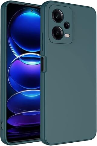 Zore Xiaomi ile uyumlu Redmi Note 12 Pro 5G Kılıf Zore Mara Lansman Kapak Koyu Yeşil