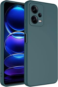 Coverzone Xiaomi Redmi Note 12 Pro 5G İle Uyumlu Kılıf Z-Mara Lansman Vieri Tam Koruma Arka Kapak Kamera Koruma Çıkıntılı Pürüzsüz Yüzey Koyu Yeşil