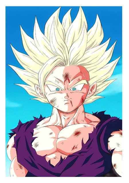 DKORARTE Set 8 Poster Dragon Ball Z Formato A4 (29,7x21 Cm): Goku, Vegeta, Trunks, Piccolo E Altri Su Carta Lucida 300g