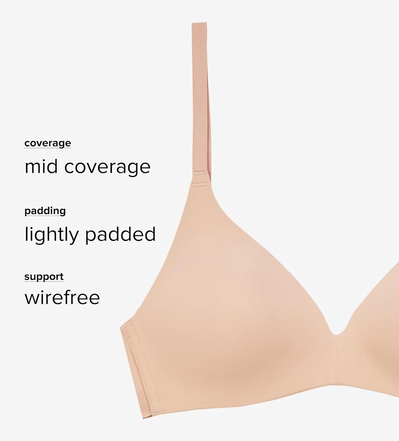 Wacoal Women's Comfort First Lightly Padded Mid Coverage Wire Free T-Shirt Bra, 856339 - Image 5