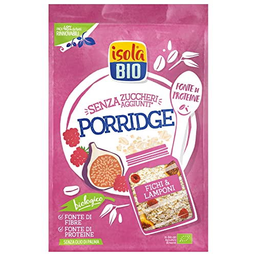 PORRIDGE DE AVENA FICHI LAMPONI Y UVETTA BIO 375 GR