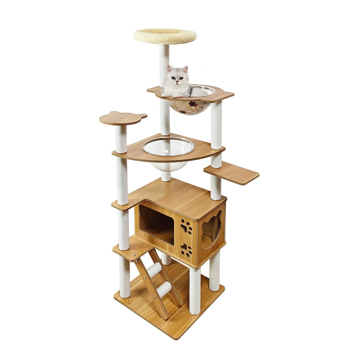 タワー 非売品 2冊 Amazon | 日本メーカー RAKU キャットタワー 木製 宇宙船付き 高