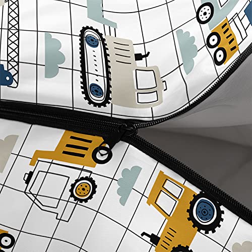 Bolsa de dormir para niños OIXXAF con diseño de vehículos de construcción, ligera, cálida, impermeable y resistente al frío para camping y senderismo (32"x90") miniatura 5